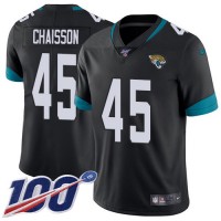 Nike Jacksonville Jaguars #45 K'Lavon Chaisson Black Team Color Youth Stitched NFL 100th Season Vapor Untouchable Limited Jersey