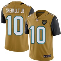Nike Jacksonville Jaguars #10 Laviska Shenault Jr. Gold Youth Stitched NFL Limited Rush Jersey