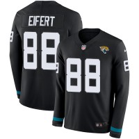 Nike Jacksonville Jaguars #88 Tyler Eifert Black Team Color Youth Stitched NFL Limited Therma Long Sleeve Jersey