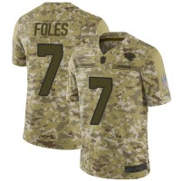 Nike Jacksonville Jaguars #7 Nick Foles Camo Youth Stitched NFL Limited 2018 Salute to Service Jersey
