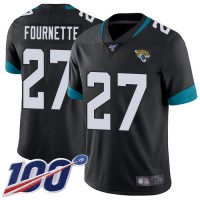 Nike Jacksonville Jaguars #27 Leonard Fournette Black Team Color Youth Stitched NFL 100th Season Vapor Limited Jersey