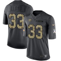 Nike Jacksonville Jaguars #33 Devin Lloyd Black Youth Stitched NFL Limited 2016 Salute To Service Jersey