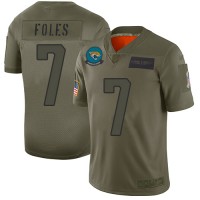 Nike Jacksonville Jaguars #7 Nick Foles Camo Youth Stitched NFL Limited 2019 Salute to Service Jersey