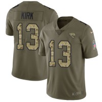 Nike Jacksonville Jaguars #13 Christian Kirk Olive/Camo Youth Stitched NFL Limited 2017 Salute To Service Jersey
