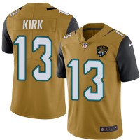 Nike Jacksonville Jaguars #13 Christian Kirk Gold Youth Stitched NFL Limited Rush Jersey