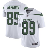 Nike New York Jets #89 Chris Herndon White Youth Stitched NFL Vapor Untouchable Limited Jersey