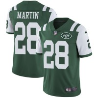 Nike New York Jets #28 Curtis Martin Green Team Color Youth Stitched NFL Vapor Untouchable Limited Jersey