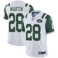 Nike New York Jets #28 Curtis Martin White Youth Stitched NFL Vapor Untouchable Limited Jersey