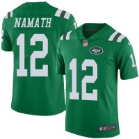 Nike New York Jets #12 Joe Namath Green Youth Stitched NFL Limited Rush Jersey