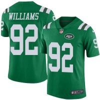Nike New York Jets #92 Leonard Williams Green Youth Stitched NFL Limited Rush Jersey