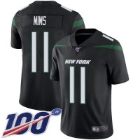 Nike New York Jets #11 Denzel Mim Black Alternate Youth Stitched NFL 100th Season Vapor Untouchable Limited Jersey