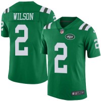 Nike New York Jets #2 Zach Wilson Green Youth Stitched NFL Limited Rush Jersey