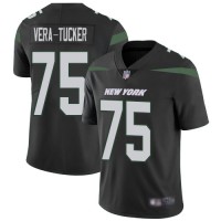 Nike New York Jets #75 Alijah Vera-Tucker Black Alternate Youth Stitched NFL Vapor Untouchable Limited Jersey