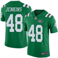 Nike New York Jets #48 Jordan Jenkins Green Youth Stitched NFL Limited Rush Jersey