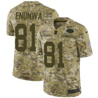 Nike New York Jets #81 Quincy Enunwa Camo Youth Stitched NFL Limited 2018 Salute to Service Jersey