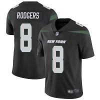 Nike New York Jets #8 Aaron Rodgers Black Alternate Youth Stitched NFL Vapor Untouchable Limited Jersey