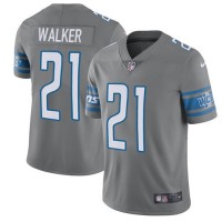 Nike Detroit Lions #21 Tracy Walker Gray Youth Stitched NFL Limited Rush Jersey