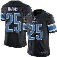 Nike Detroit Lions #25 Will Harris Black Youth Stitched NFL Limited Rush Jersey