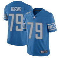 Nike Detroit Lions #79 Kenny Wiggins Blue Team Color Youth Stitched NFL Vapor Untouchable Limited Jersey