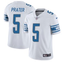 Nike Detroit Lions #5 Matt Prater White Youth Stitched NFL Vapor Untouchable Limited Jersey