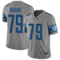 Nike Detroit Lions #79 Kenny Wiggins Gray Youth Stitched NFL Limited Inverted Legend Jersey