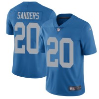 Nike Detroit Lions #20 Barry Sanders Blue Throwback Youth Stitched NFL Vapor Untouchable Limited Jersey