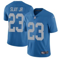 Nike Detroit Lions #23 Darius Slay Jr Blue Throwback Youth Stitched NFL Vapor Untouchable Limited Jersey
