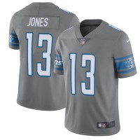 Nike Detroit Lions #13 T.J. Jones Gray Youth Stitched NFL Limited Rush Jersey