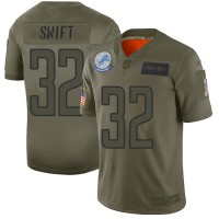 Nike Detroit Lions #32 D'Andre Swift Camo Youth Stitched NFL Limited 2019 Salute To Service Jersey