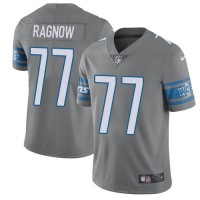 Nike Detroit Lions #77 Frank Ragnow Gray Youth Stitched NFL Limited Rush Jersey