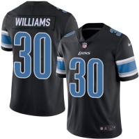 Nike Detroit Lions #30 Jamaal Williams Black Youth Stitched NFL Limited Rush Jersey
