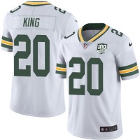 Nike Green Bay Packers #20 Kevin King White Youth 100th Season Stitched NFL Vapor Untouchable Limited Jersey
