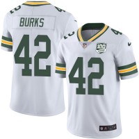 Nike Green Bay Packers #42 Oren Burks White Youth 100th Season Stitched NFL Vapor Untouchable Limited Jersey