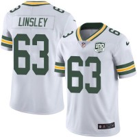 Nike Green Bay Packers #63 Corey Linsley White Youth 100th Season Stitched NFL Vapor Untouchable Limited Jersey