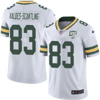 Nike Green Bay Packers #83 Marquez Valdes-Scantling White Youth 100th Season Stitched NFL Vapor Untouchable Limited Jersey