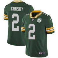Nike Green Bay Packers #2 Mason Crosby Green Team Color Youth 100th Season Stitched NFL Vapor Untouchable Limited Jersey