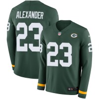 Nike Green Bay Packers #23 Jaire Alexander Green Team Color Youth Stitched NFL Limited Therma Long Sleeve Jersey