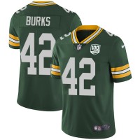 Nike Green Bay Packers #42 Oren Burks Green Team Color Youth 100th Season Stitched NFL Vapor Untouchable Limited Jersey