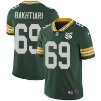 Nike Green Bay Packers #69 David Bakhtiari Green Team Color Youth 100th Season Stitched NFL Vapor Untouchable Limited Jersey