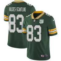 Nike Green Bay Packers #83 Marquez Valdes-Scantling Green Team Color Youth 100th Season Stitched NFL Vapor Untouchable Limited Jersey