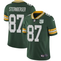 Nike Green Bay Packers #87 Jace Sternberger Green Team Color Youth 100th Season Stitched NFL Vapor Untouchable Limited Jersey