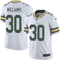 Nike Green Bay Packers #30 Jamaal Williams White Youth Stitched NFL Vapor Untouchable Limited Jersey