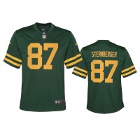 Green Bay Green Bay Packers #87 Jace Sternberger Youth Nike Alternate Game Player NFL Jersey - Green