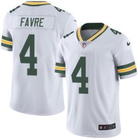 Nike Green Bay Packers #4 Brett Favre White Youth Stitched NFL Vapor Untouchable Limited Jersey