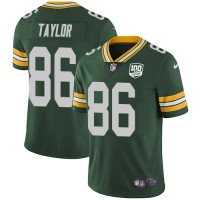 Nike Green Bay Packers #86 Malik Taylor Green Team Color Youth 100th Season Stitched NFL Vapor Untouchable Limited Jersey