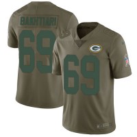 Nike Green Bay Packers #69 David Bakhtiari Olive Youth Stitched NFL Limited 2017 Salute to Service Jersey
