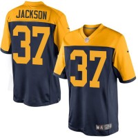 Nike Green Bay Packers #37 Josh Jackson Navy Blue Alternate Youth Stitched NFL New Limited Jersey