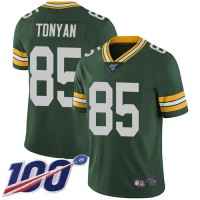 Nike Green Bay Packers #85 Robert Tonyan Green Team Color Youth Stitched NFL 100th Season Vapor Untouchable Limited Jersey