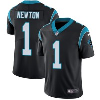 Nike Carolina Panthers #1 Cam Newton Black Team Color Youth Stitched NFL Vapor Untouchable Limited Jersey