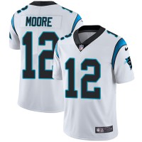 Nike Carolina Panthers #12 DJ Moore White Youth Stitched NFL Vapor Untouchable Limited Jersey